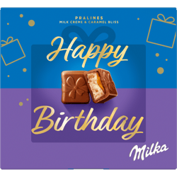 Milka Happy Birthday praliné tejkrémes