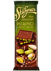 Stühmer  milk chocolate pistacio lightly salted 70g