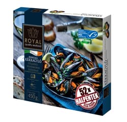 Royal blue mussels in white wine sauce "MSC"