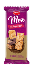 Mese honey linzer with walnut and apricot pieces semi covered with cocoa mass 180g