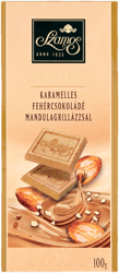 Szamos Mandulagrillázs fehércsokoládé tábla 100g