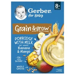 Nestlé Gerber banana mango milk porridge