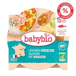 BabyBio Junior Menu – Salmon with Vegetable Rice 15+ Months