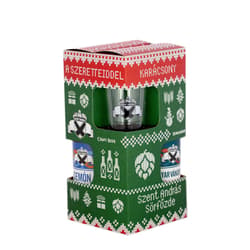Szent András Sörválogatás Karácsonyi díszdobozban 1db 2 dl üvegpohárral