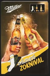 Miller lime+lager zoknival
