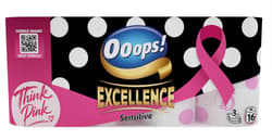 Ooops! Excellence Sensitive Pink Ribbon 16 tekercs, 3 rétegű toalett papír