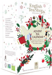 English Tea Shop 25 Adventi kalendárium filteres bio teaválogatás-fehér