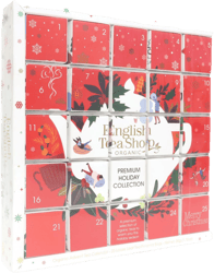 English Tea Shop Advent Calendar Red "Puzzle" Organic Tea Selection