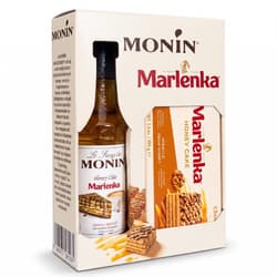 Monin Marlenka honey cake szirup és Marlenka diós torta szelet