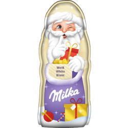 Milka Santa with white chocolate