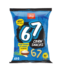 OHO Corn snack sour cream and onion "67"