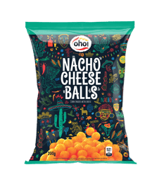 OHO corn snack “Nacho cheese balls” 200g