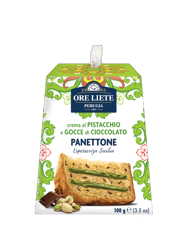 Ore Liete Mini panettone pisztáciakrémmel és csokidarabkákkal