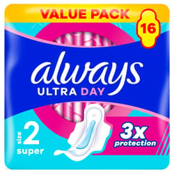 Always Ultra Super Szárnyas egészségügyi betét (2-es méret)