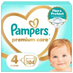 Pampers Premium Care Pelenka, Méret: 4 (9-14 kg) 104 db
