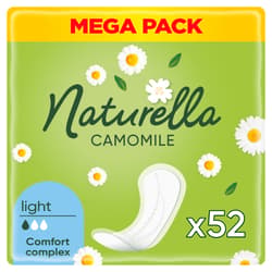 Naturella Camomile Tisztasági Betét, Light, 52 db