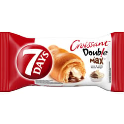 7Days Doub!e Max Croissant Kakaós és Vanília Ízű Töltelékkel