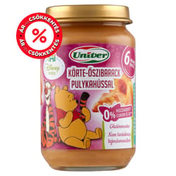 Univer Disney Körte-Őszibarack Pulykahússal Bébiétel 6 hónapos kortól