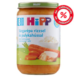 Hipp BIO Sárgarépa rizzsel és pulykahússal 8 hónapos kortól