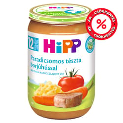 Hipp BIO Paradicsomos tészta borjúhússal 12 hónapos kortól