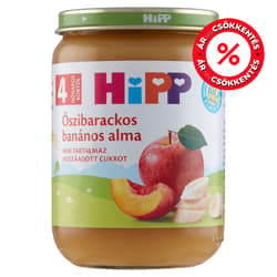 Hipp BIO Őszibarackos-banános alma 4 hónapos kortól