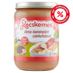 Kecskeméti Alma-Banánpüré csirkehússal 5 hónapos kortól