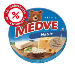 Medve natúr, kenhető, zsíros, ömlesztett sajt