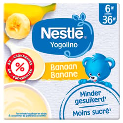 Nestlé Yogolino tejalapú banános bébidesszert 6-36 hónapos korig