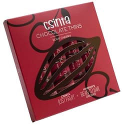 Csinta Chocolate Thins Meggyes csokoládé szeletek (5db-os)