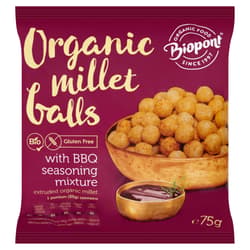 Extrudált BIO kölesgolyó, barbecue ízesítésű