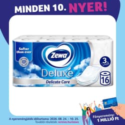 Zewa Deluxe Delicate Care 3 rétegű toalettpapír 16 tekercs