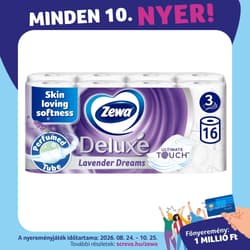 Zewa Deluxe Lavender Dreams 3 rétegű toalettpapír 16 tekercs