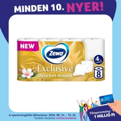 Zewa Exclusive Almond Blossom toalettpapír 4 rétegű 8 tekercs
