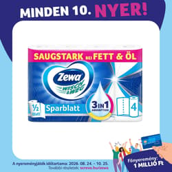 Zewa Wisch & Weg Sparblatt háztartási papírtörlő 2 rétegű 4 tekercs