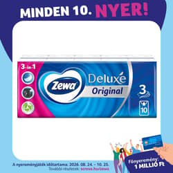 Zewa Deluxe Original illatmentes papír zsebkendő 3 rétegű