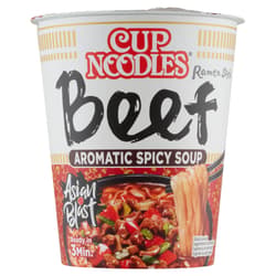 Nissin Cup Noodles instant tésztaleves marhahús ízesítéssel