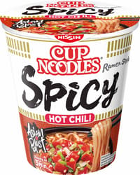 Nissin Cup Noodles instant tésztaleves csípős ízesítéssel