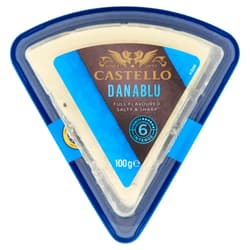 Castello Danablu 50+ Danish fat-rich semi-hard cheese with blue mold