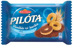 Győri Pilóta vaníliás ízű karika kakaós tejbevonómasszával