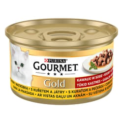 Gourmet Gold Wet cat food in chicken and liver sauce