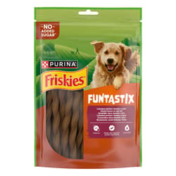 Friskies Funtastix Ízletes bacon és sajt ízesítésű kutya jutalomfalat