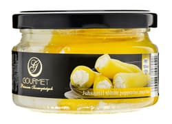 Gourmet Juhsajttal töltött savanyított csípős pepperóni paprika olívaolajban