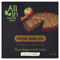 All in Natural Food frozen cinnamon apple pie cake