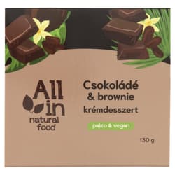 All in Natural Food Chocolate and Brownie Cream Dessert
