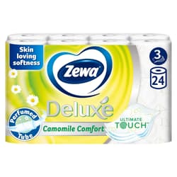 Zewa Deluxe 3 ply toilet paper Camomile Comfort