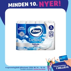 Zewa Deluxe Delicate Care 3 rétegű toalettpapír 24 tekercs