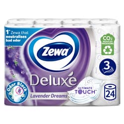 Zewa Deluxe 3 ply toilet paper Lavender Dreams