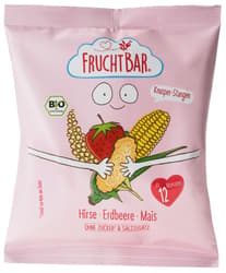 Fruchtbar Organic crispy millet-corn snack with strawberries 12HÓ