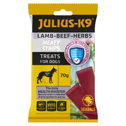 Julius-K9 Meaty Strips bárányhúsos és gyógynövényes húslapok kutyáknak