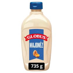 Globe with mayonnaise